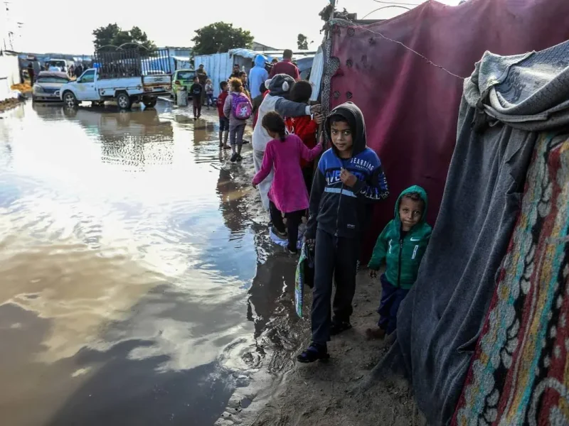 رنج مردم غزه با باران تشدید شد